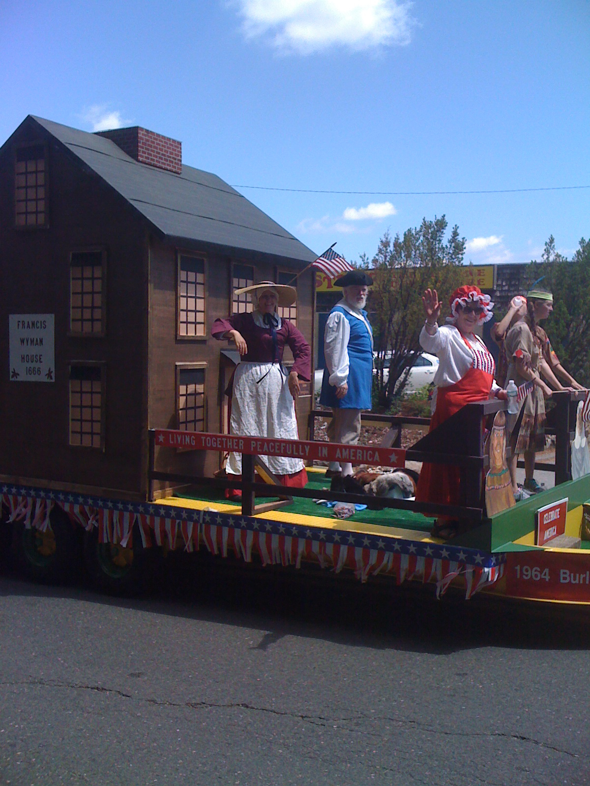 Our house was the anchor float of the parade