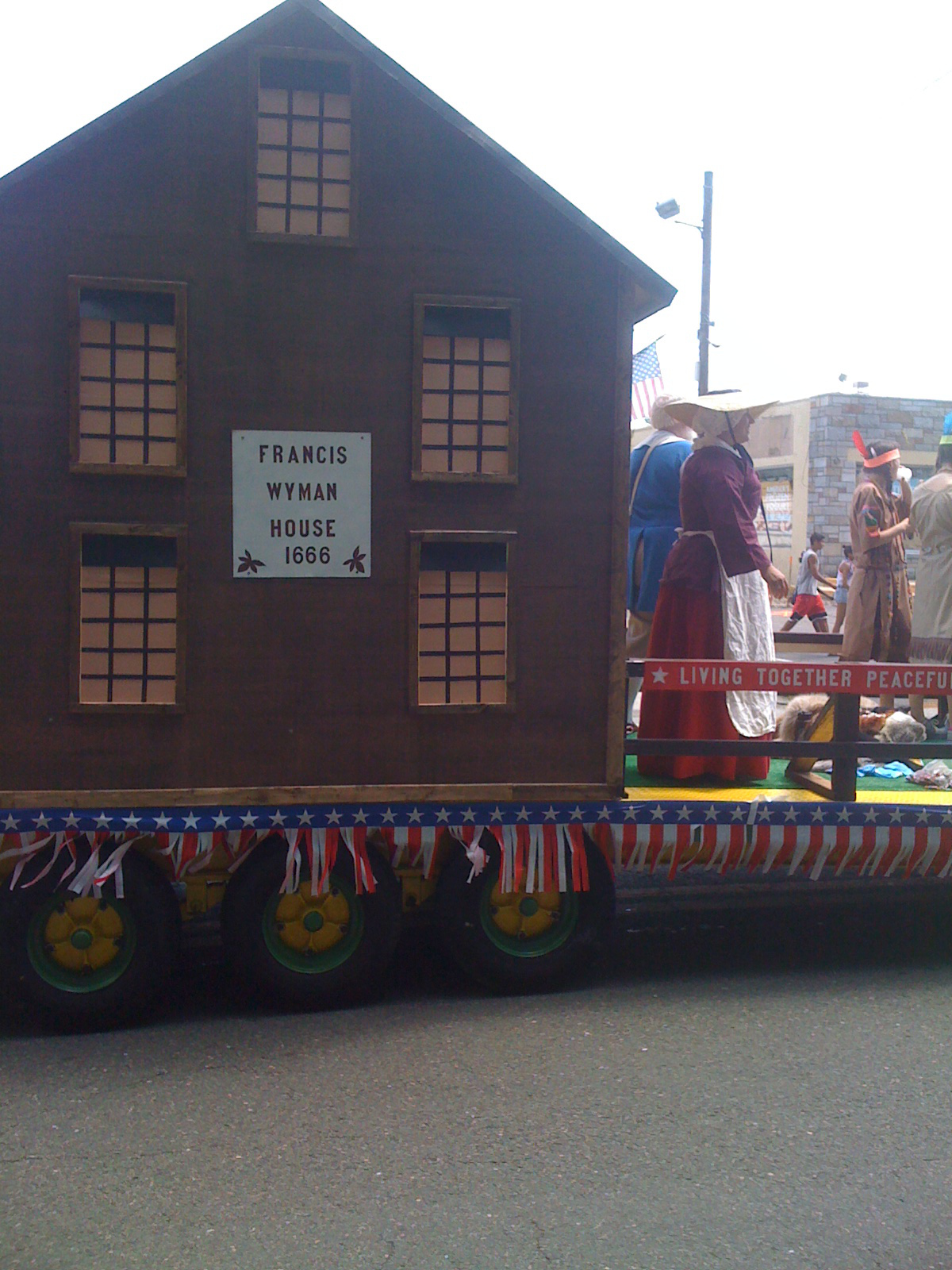 Our house continues down the parade route