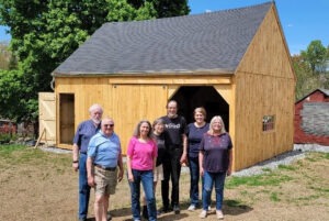2022 Spring Mtg & Open House, New Barn in Bkgrnd