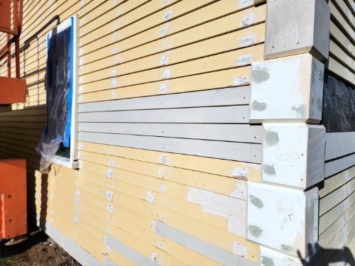 2024 Homestead repairs - west side quoins & siding