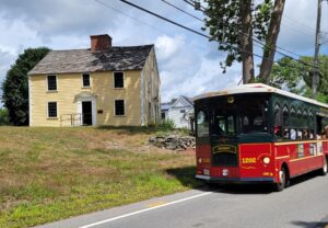 Burlington MA historical society visits the Wyman Homestead, August 2024