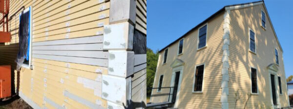 During and Finished Wyman Homestead during 2024 repairs