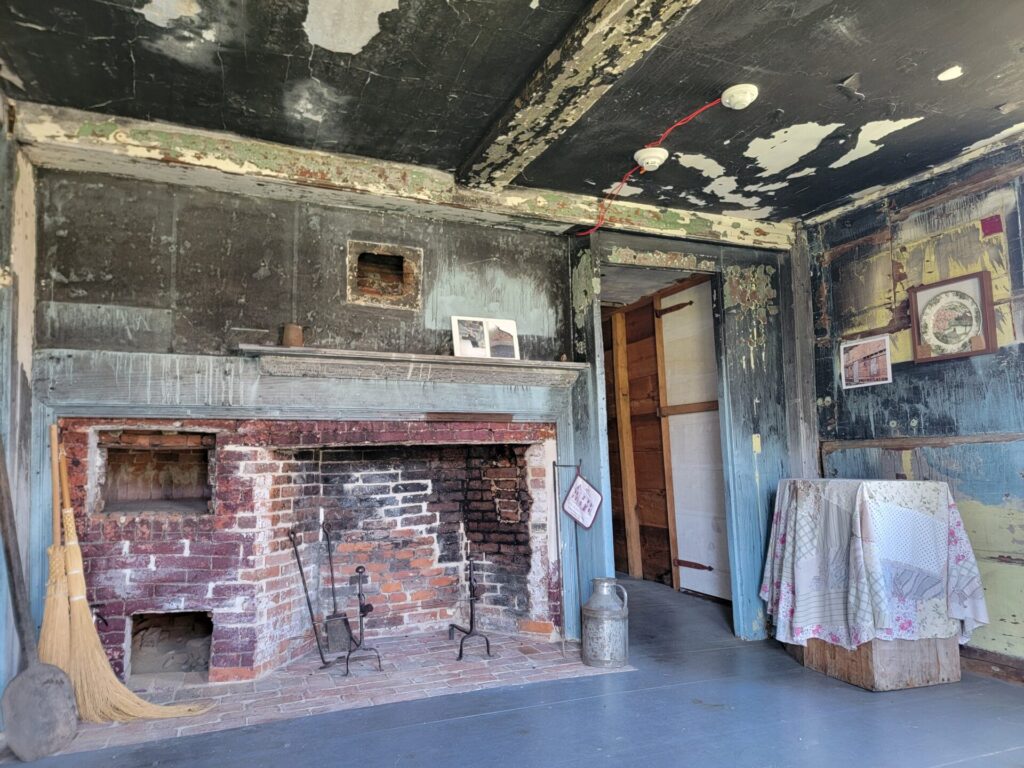 Wyman Homestead kitchen featuring a beehive oven