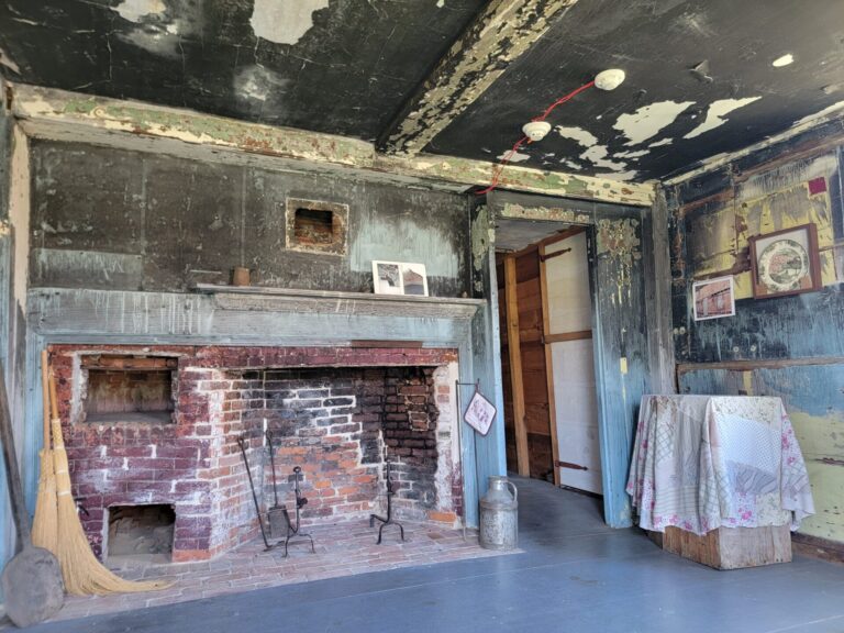 Wyman Homestead kitchen featuring a beehive oven